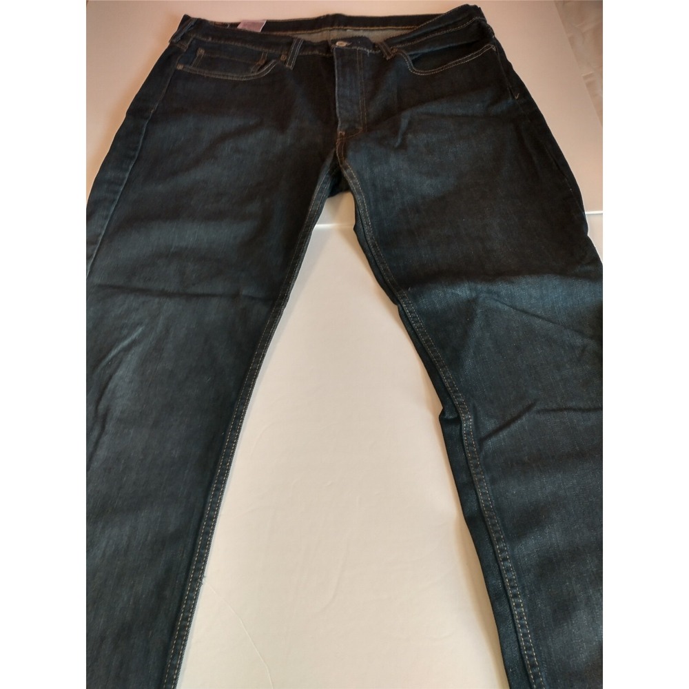 Levi's Jeans Mens 36x32 Blue 514 Straight Fit Dark Wash Denim Workwear